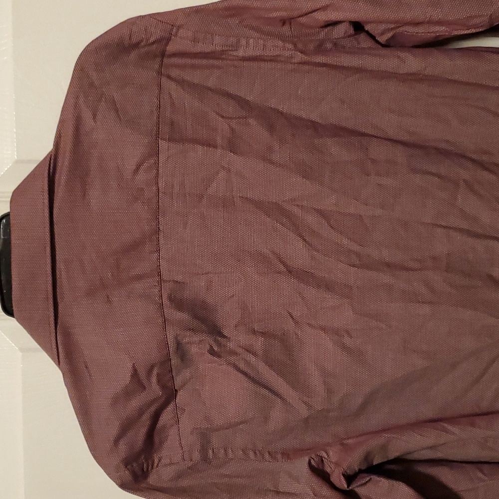 Geoffrey Beene Men's Button Down Rusted/Burgundy Long Sleeve - 15-15 1/2, 34/35M - Picture 5 of 7